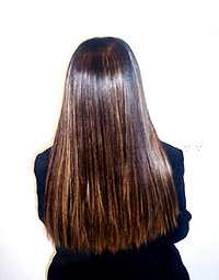 Extension de cheveux  la kratine